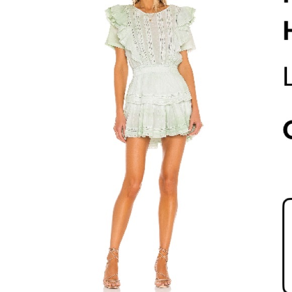LoveShackFancy Green Dress - Picture 2 of 5